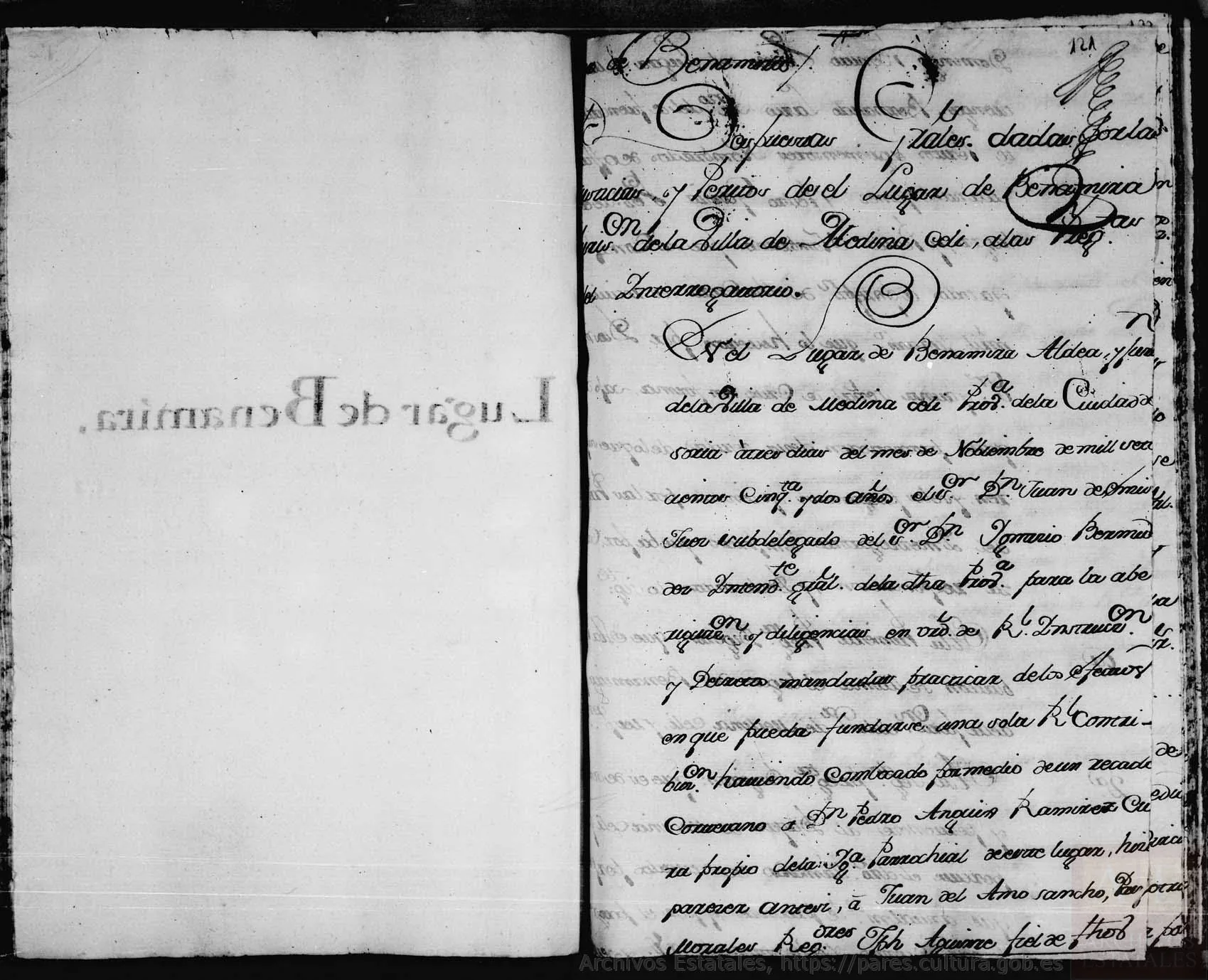 Primera p&aacute;gina de las Respuestas Generales de Benamira