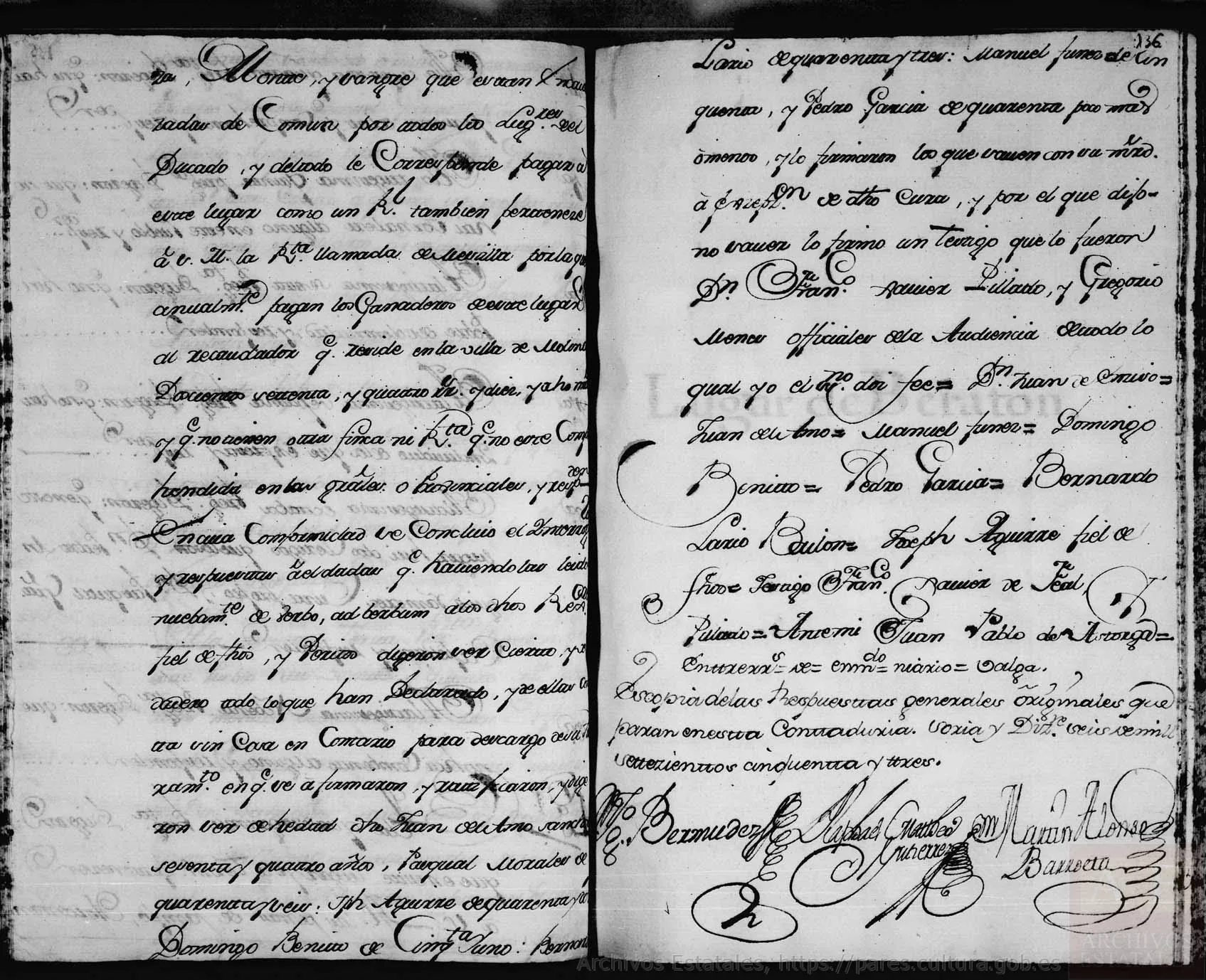 &Uacute;ltima p&aacute;gina con firmas y r&uacute;bricas