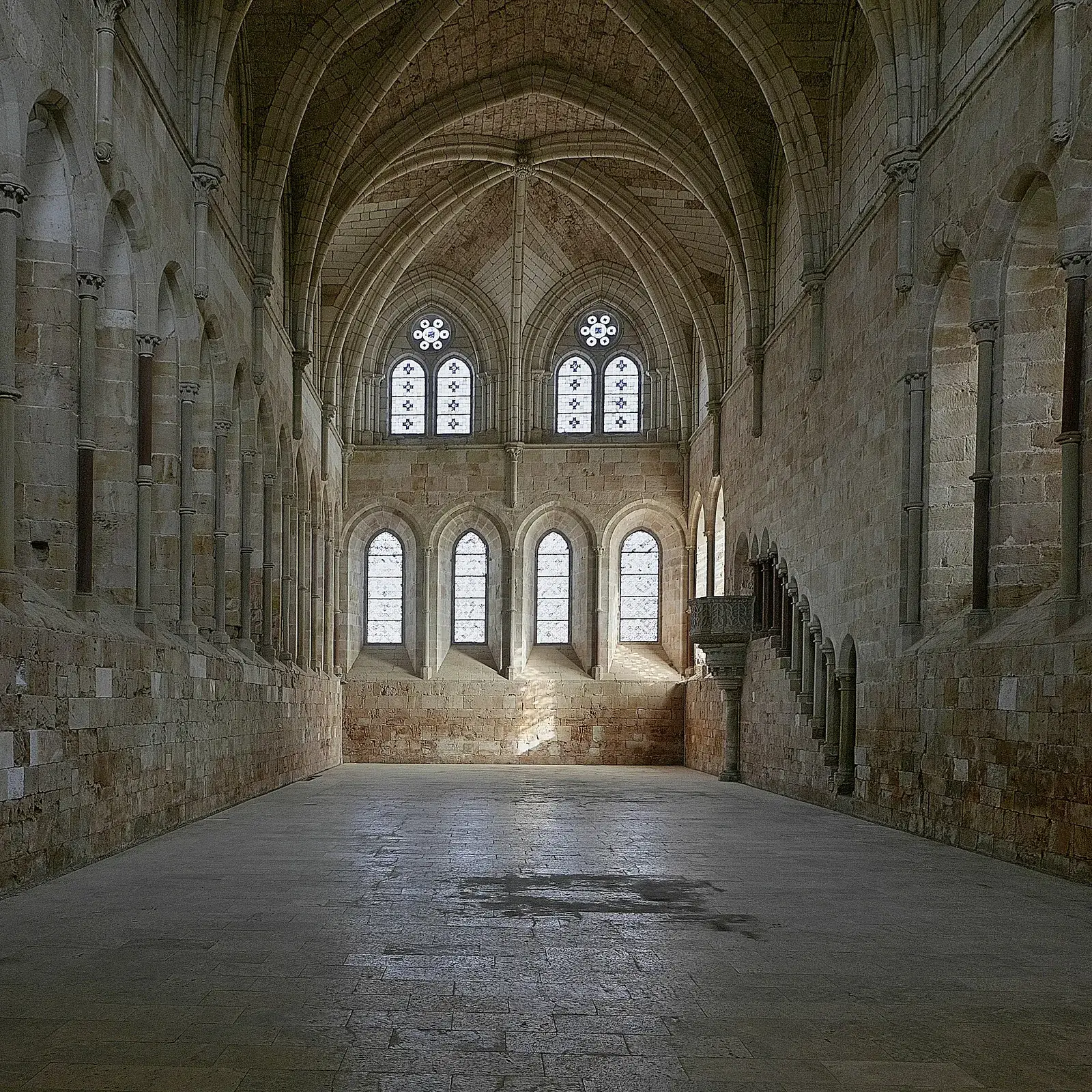 Refectorio de los monjes del monasterio de Santa María de Huerta