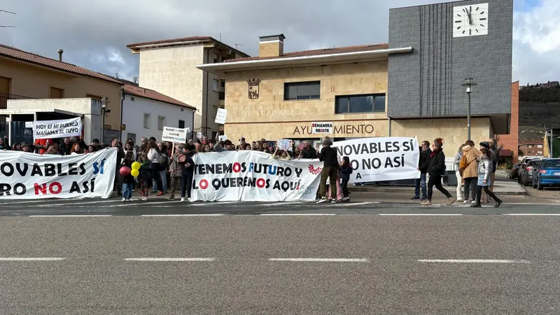 Manifestación contra parque fotovoltaico